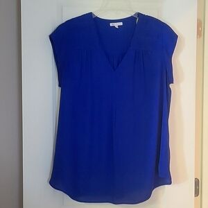 EUC V Neck Cap Sleeve Blouse
